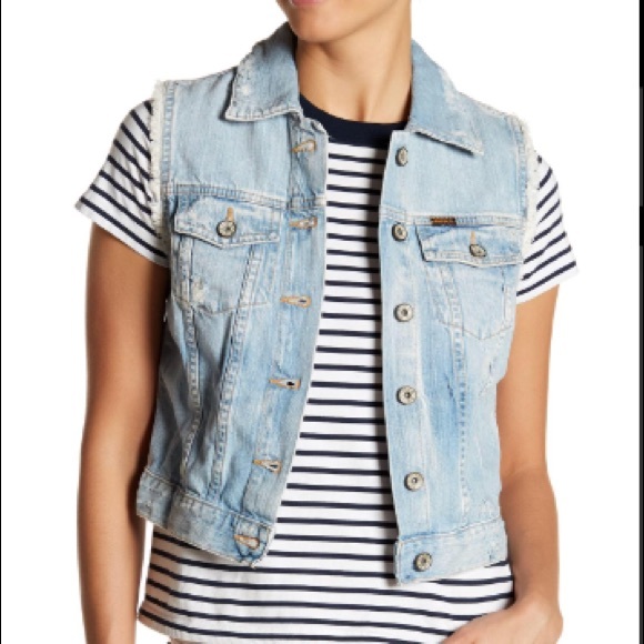 BIG STAR Ryder Denim Distressed Vest - Picture 2 of 8